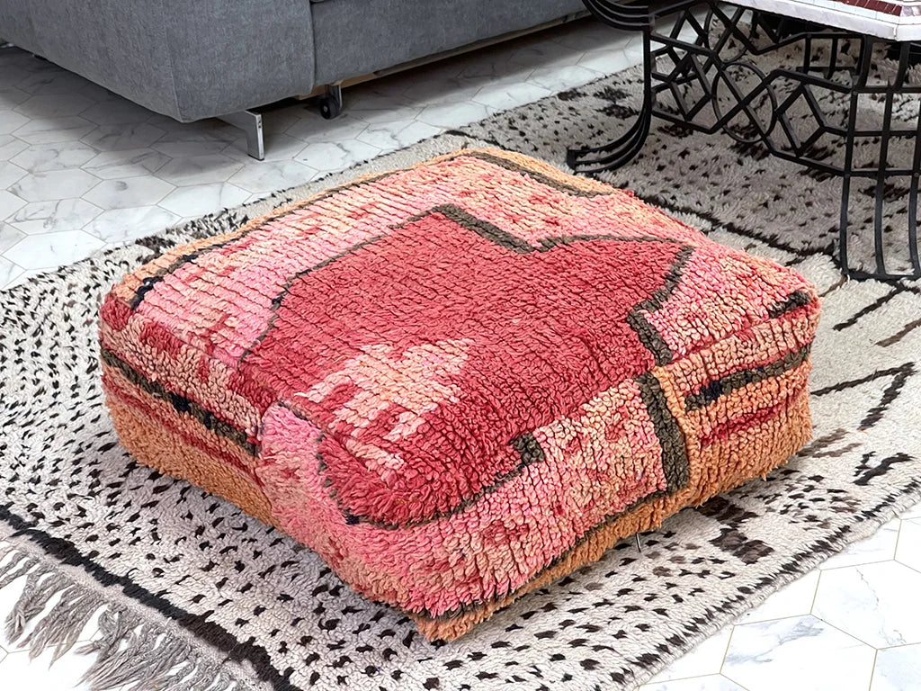 Harvest Hues - Kilim pouf