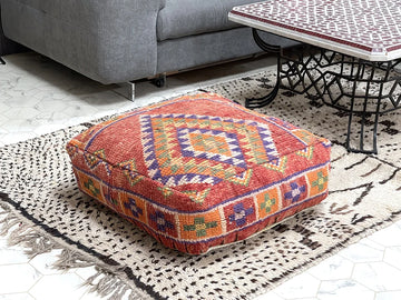 Berber Bedazzle - Kilim Pouf