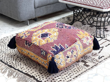 Royal Mosaic - kilim pouf