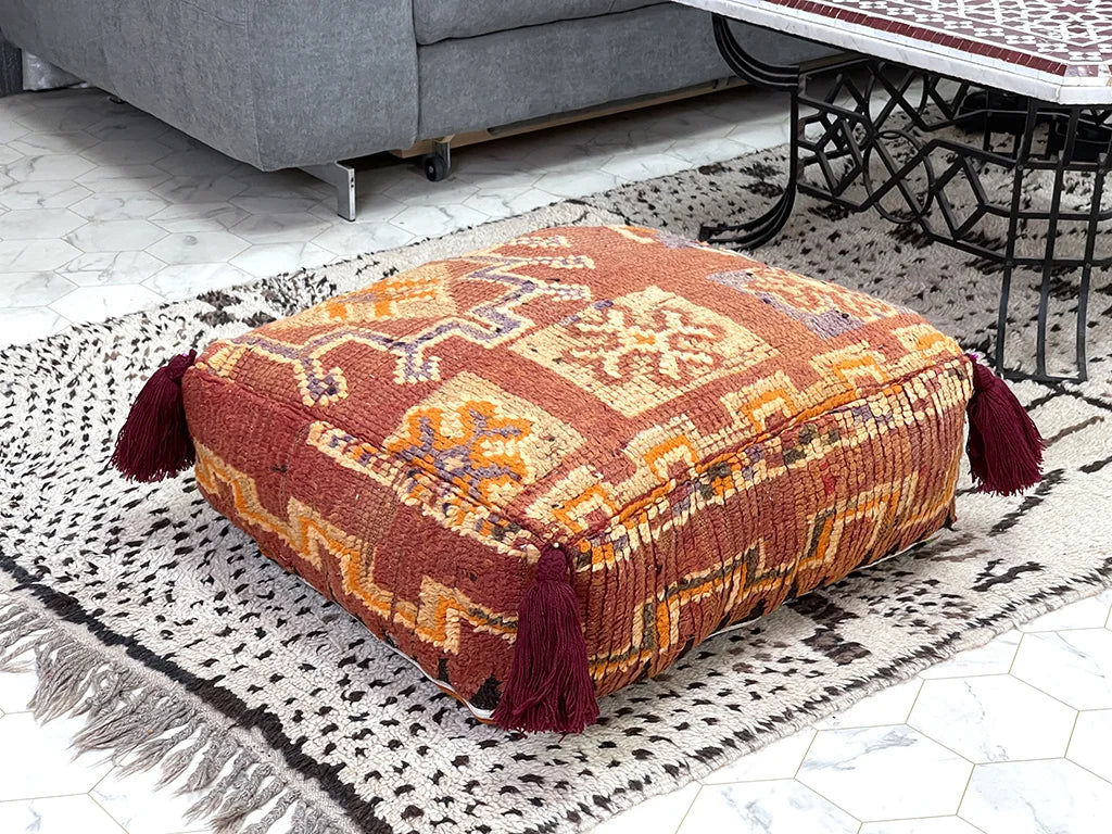 Tabernas Tawny -Kilim Pouf