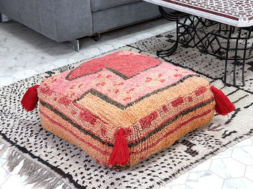 Harvest Hues - Kilim pouf