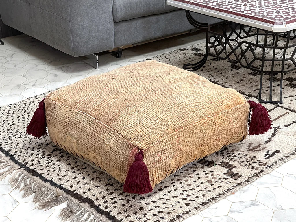 Sonoran Sand - Kilim Pouf