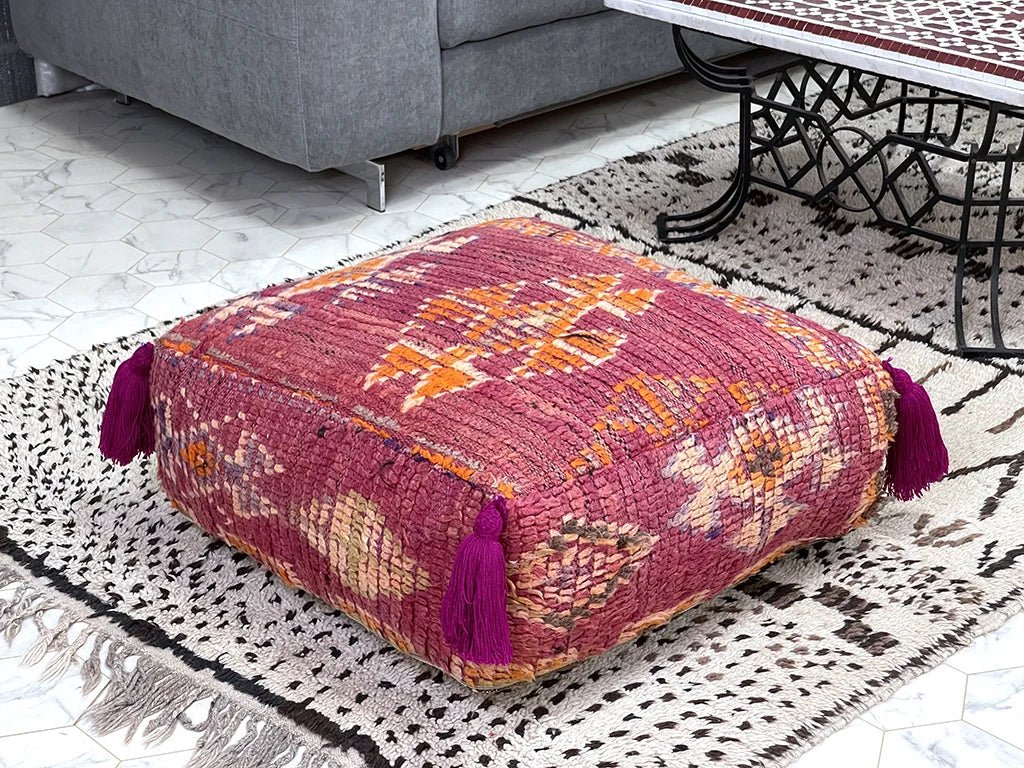 Desert Mirage - Kilim Pouf