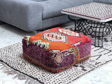 Berber Bloomer - Kilim Pouf