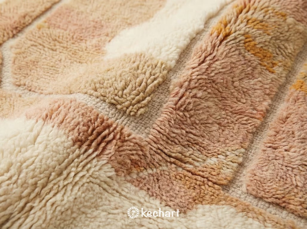 Custom Beni Ourain Rug - Made to Order Moroccan Wool in Warm Earth Tones