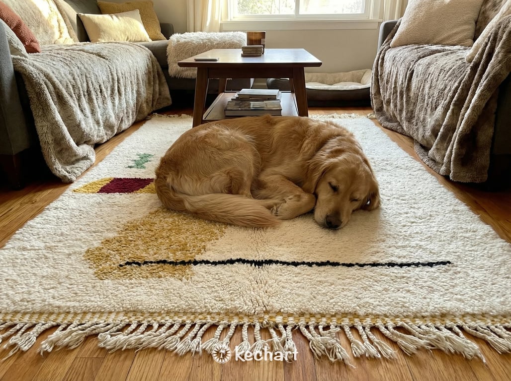 Made to Order Beni Ourain Rug - Plush Moroccan Wool Geometric Design