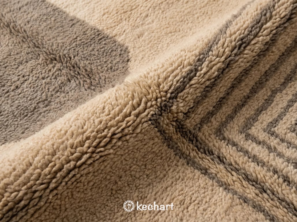 Custom Beni Ourain Rug - Made to Order Warm Taupe Geometric Wool Rug