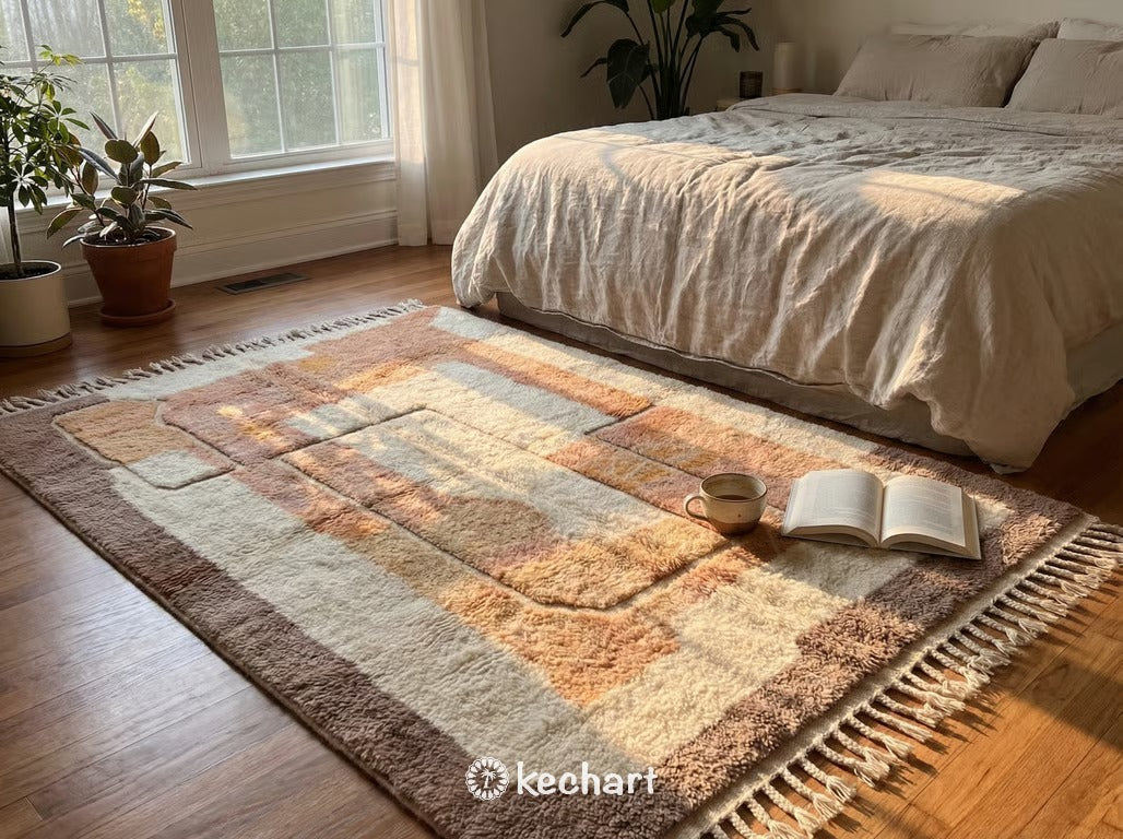 Custom Beni Ourain Rug - Made to Order Moroccan Wool in Warm Earth Tones