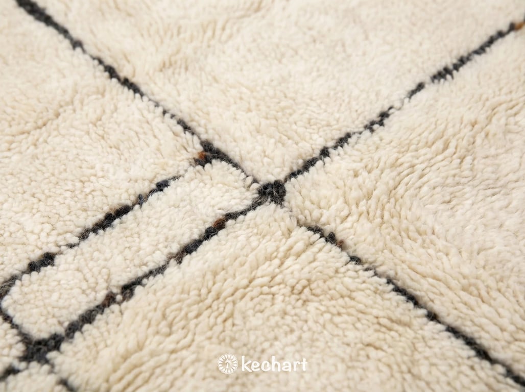 Custom Beni Ourain Rug – Made to Order Plush Moroccan Wool, Geometric Design