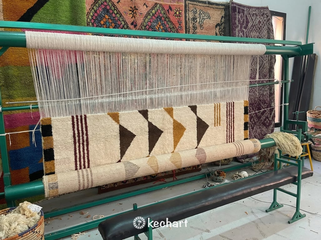 Custom Beni Ourain Rug - Made to Order Moroccan Wool Rug in Rich Earth Tones