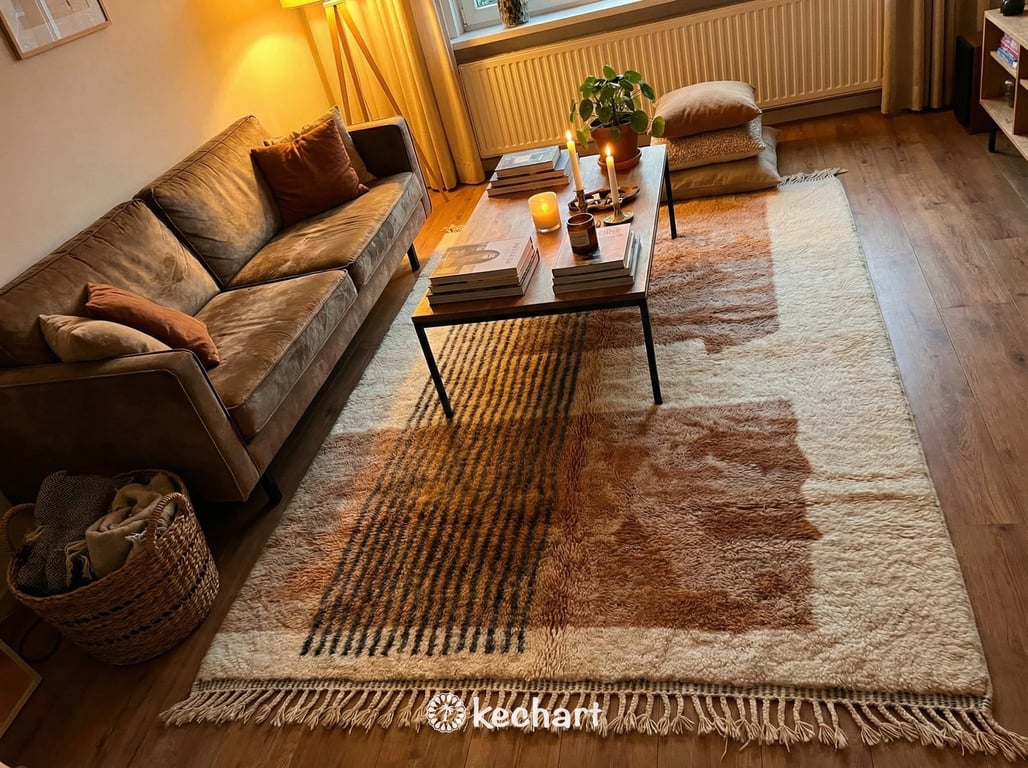 Custom Beni Ourain Rug - Handwoven Geometric Wool, Made to Order