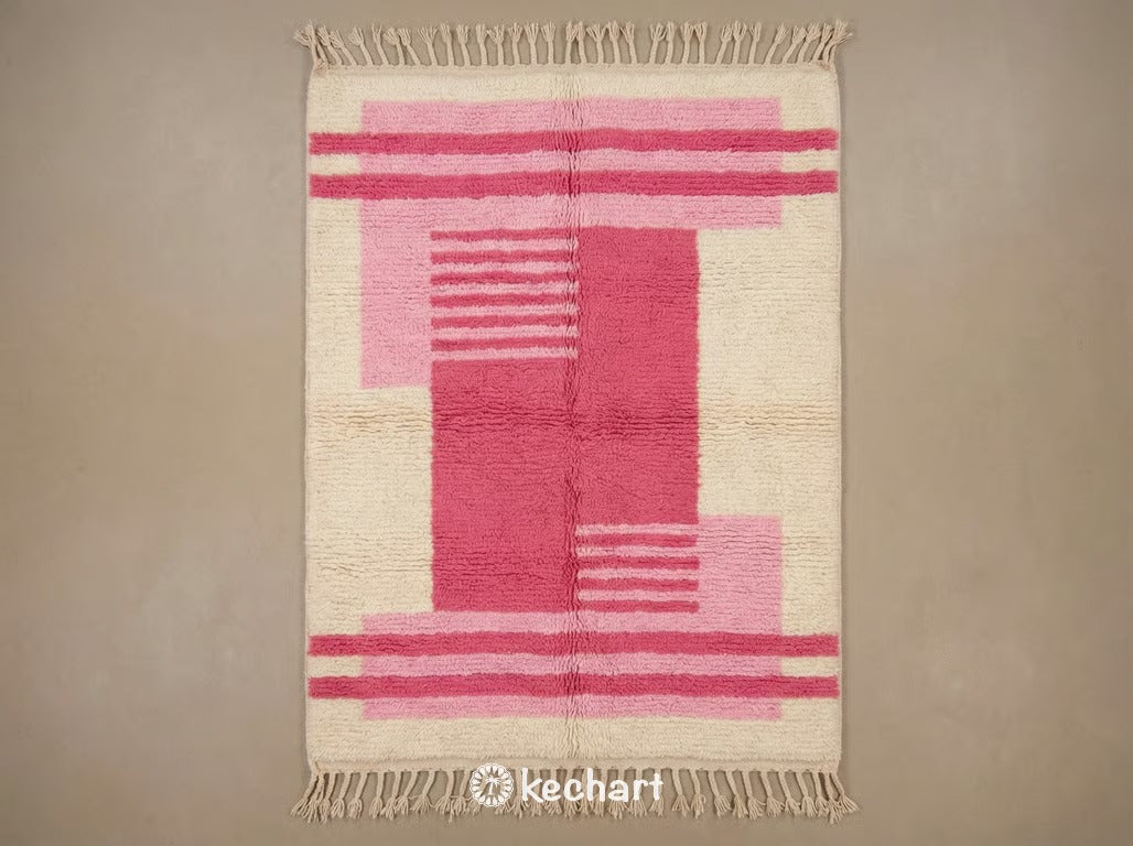 Alt text for product/flat-lay image (descriptive, keyword-rich, max 250 chars, e.g. 'Handwoven Beni Ourain Moroccan Rug 8x10 ft Cream and Black Diamond Pattern')
