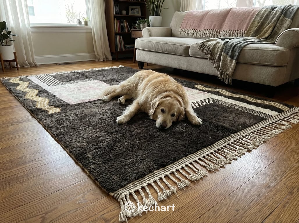 Custom Beni Ourain Rug - Made to Order Earth Tone Geometric Wool Rug