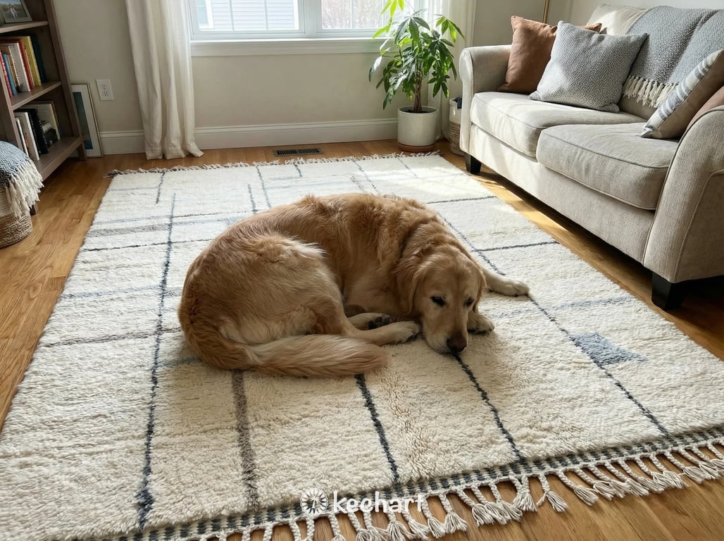 Custom Beni Ourain Moroccan Wool Rug - Grey & White Geometric - Made to Order