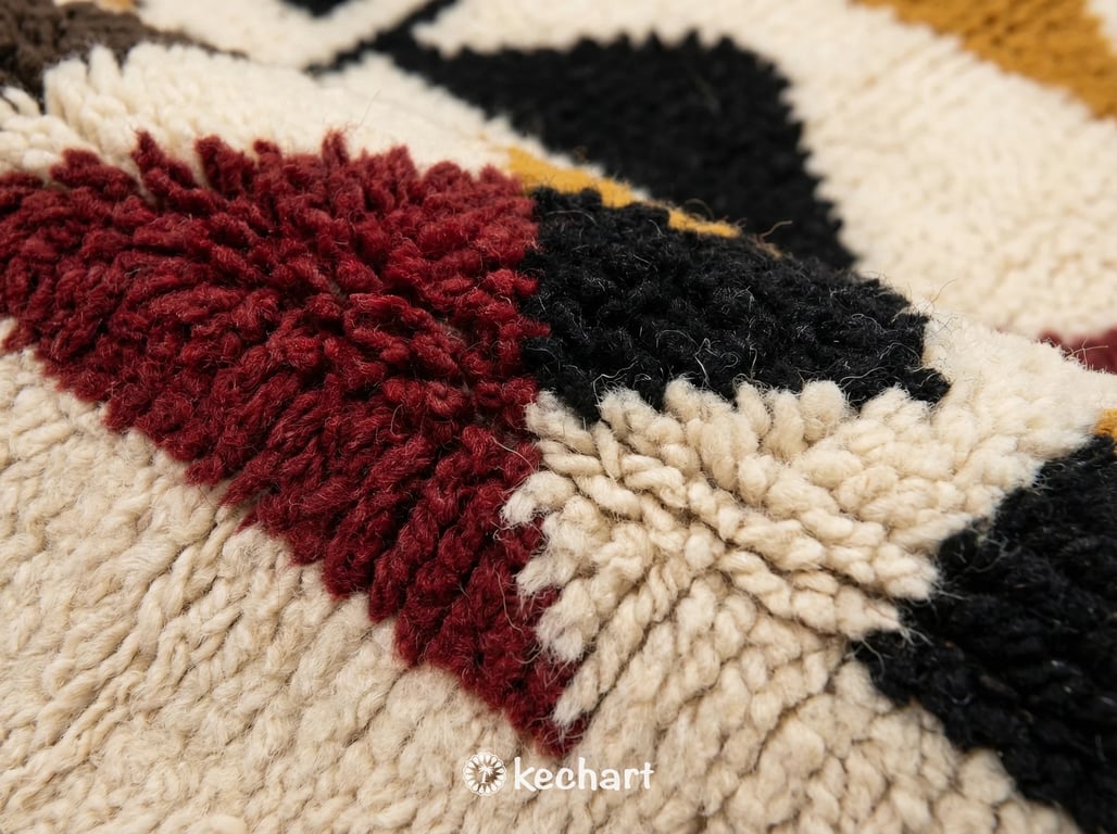 Custom Beni Ourain Rug - Made to Order Moroccan Wool Rug in Rich Earth Tones