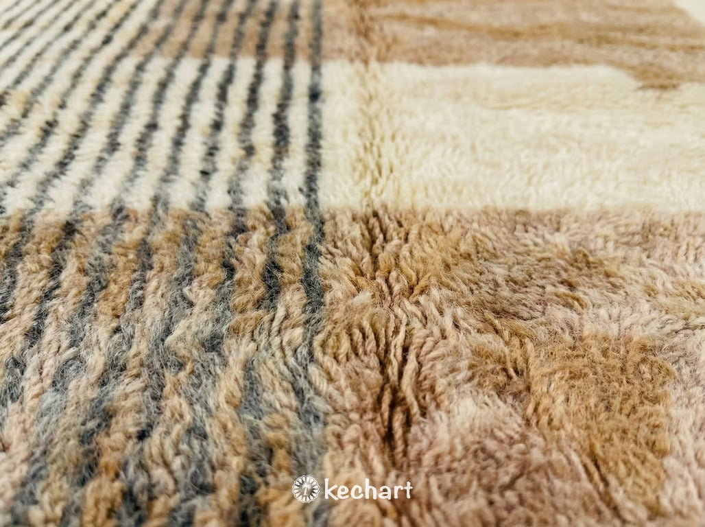 Custom Beni Ourain Rug - Handwoven Geometric Wool, Made to Order