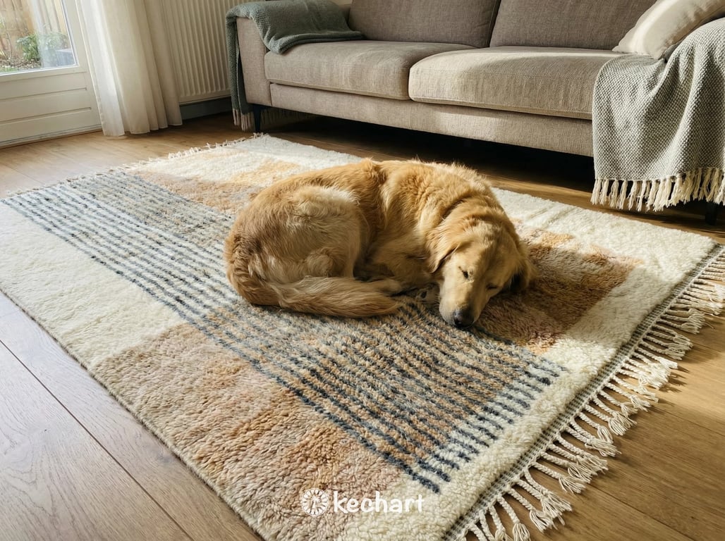 Custom Beni Ourain Rug - Handwoven Geometric Wool, Made to Order