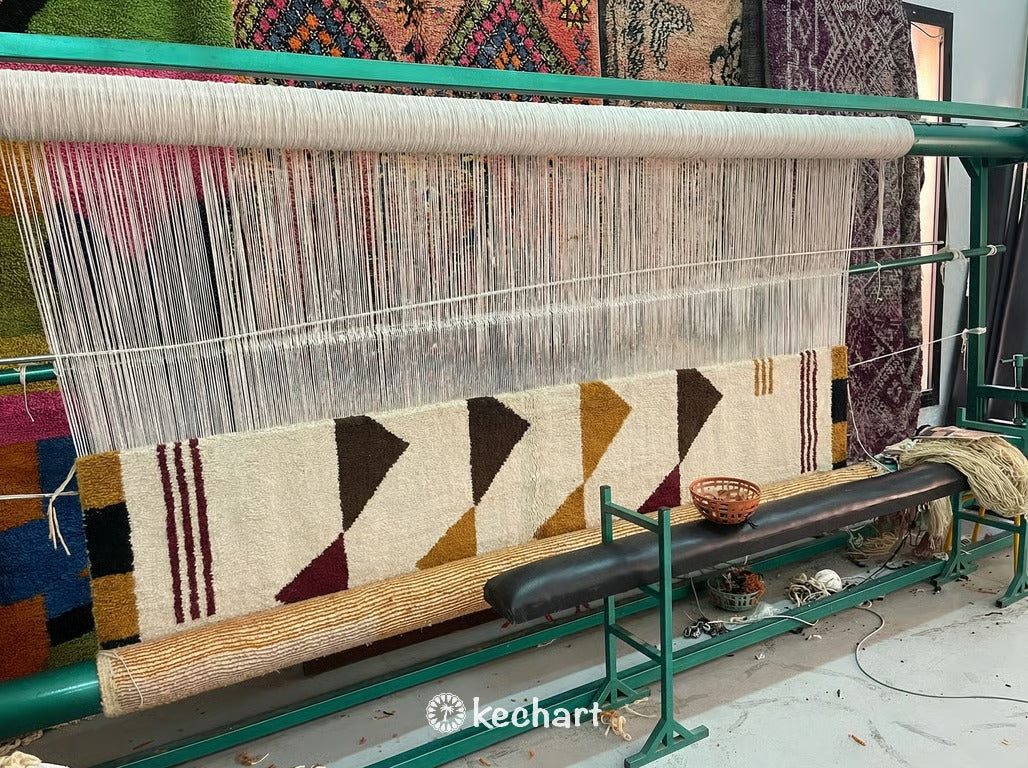Custom Beni Ourain Rug - Made to Order Moroccan Wool Rug in Rich Earth Tones