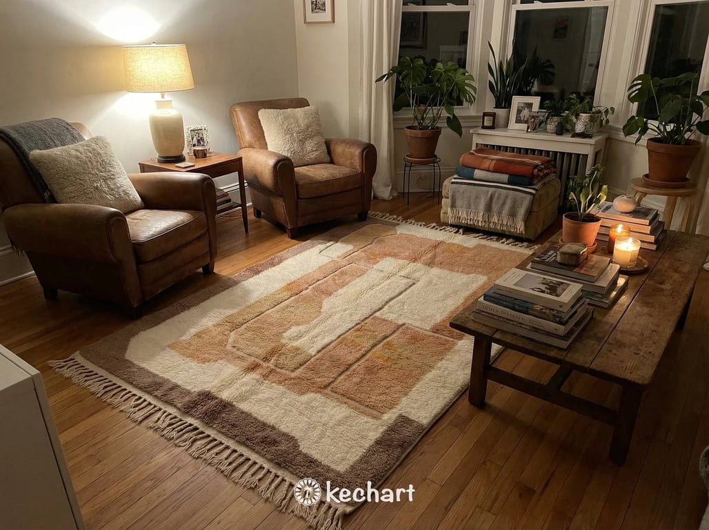 Custom Beni Ourain Rug - Made to Order Moroccan Wool in Warm Earth Tones