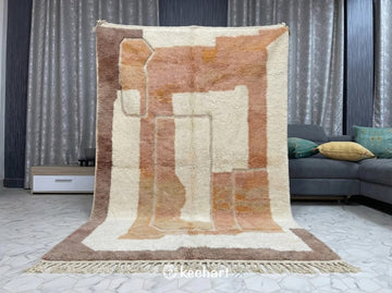 Custom Beni Ourain Rug - Made to Order Moroccan Wool in Warm Earth Tones