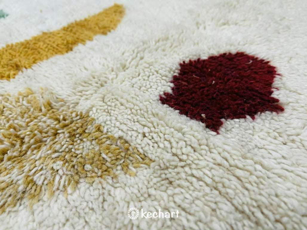 Made to Order Beni Ourain Rug - Plush Moroccan Wool Geometric Design
