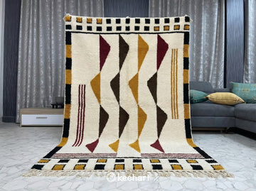 Custom Beni Ourain Rug - Made to Order Moroccan Wool Rug in Rich Earth Tones