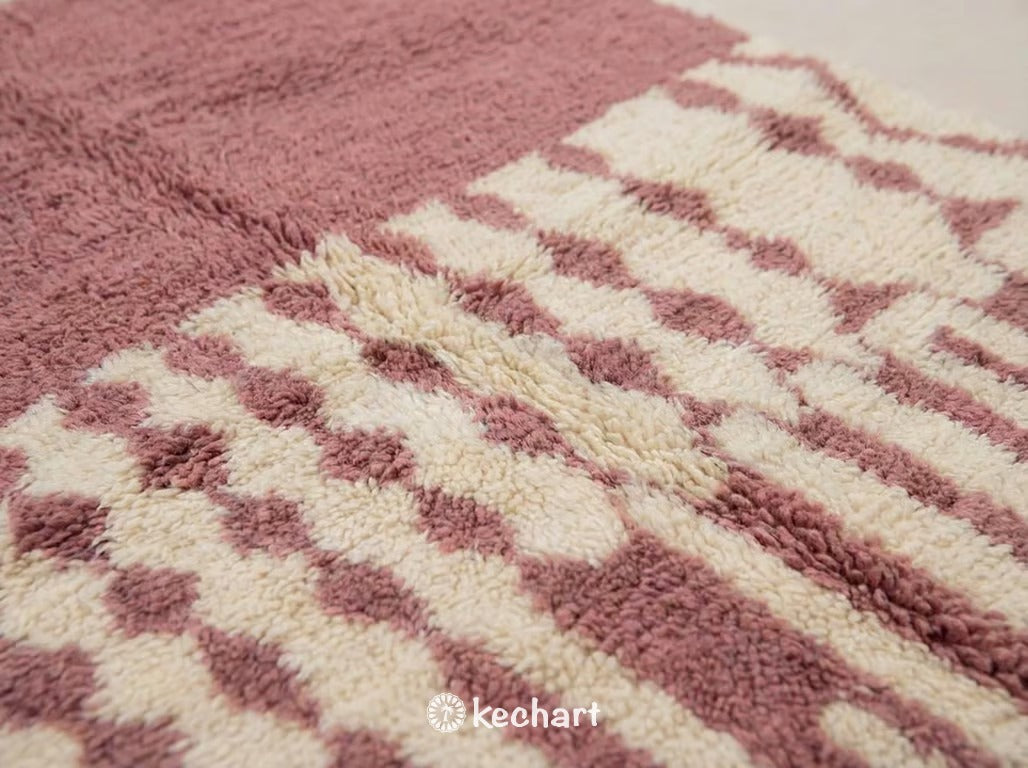 Slate Rose Beni Ourain Moroccan Rug - Custom Sizes Available