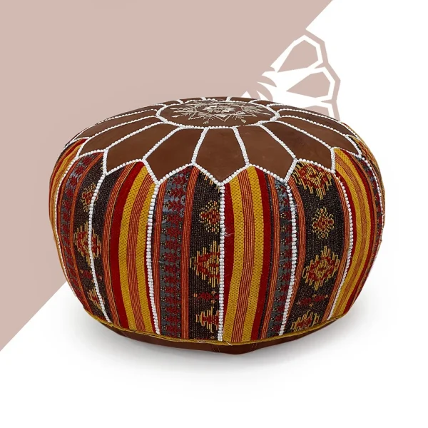 Gingerbread Glamour Pouf