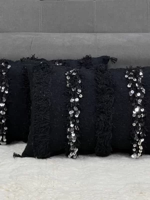 Ebony Elegance Pillow: Timeless Luxury and Sophistication