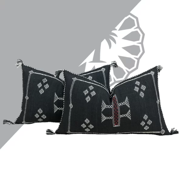 Elevate Your Decor with Blackout Beauty Pillow – 13x21in Handmade Luxury