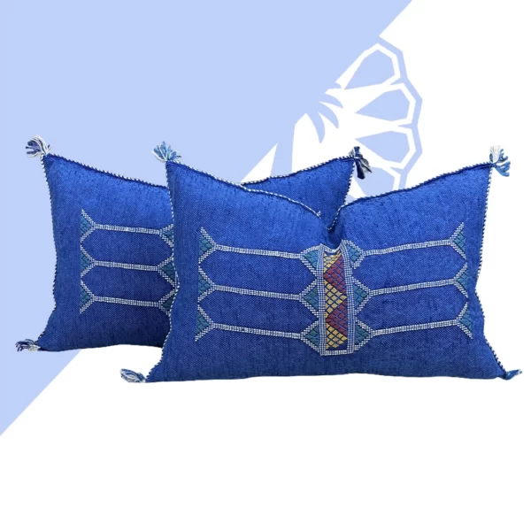 Royal Blue: The Luxurious Cactus Silk Pillow for Your Elegant Home