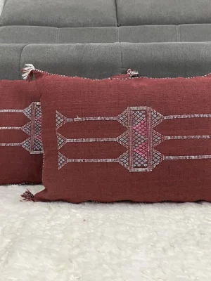 Elevate Your Decor with Regal Rouge Pillow – 13x21in Sustainable Luxury