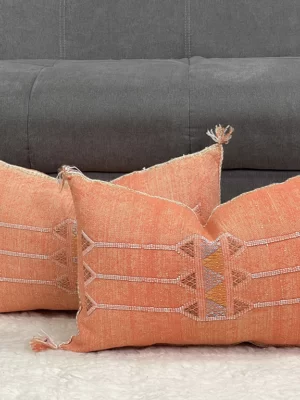 Ginger Snap Pillow: Warm Moroccan Silk | Cozy & Elegant