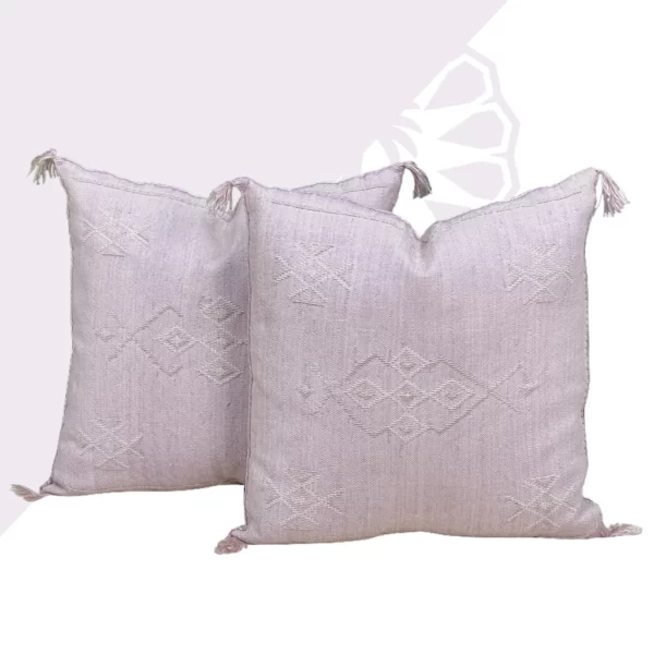 Experience the Luxury of Handmade Cactus Silk - Royal Rosella Pillow