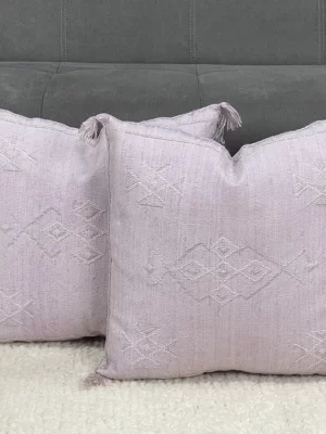 Experience the Luxury of Handmade Cactus Silk - Royal Rosella Pillow