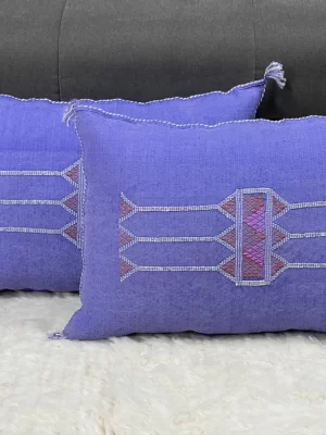 Purple sabra moroccan pillows 2
