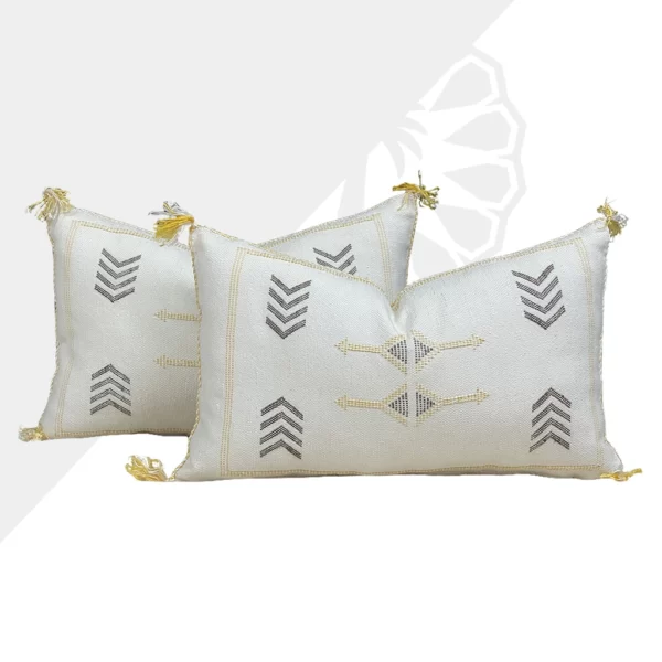 Iced Ivory: A Luxurious and Sophisticated Cactus Silk Pillow