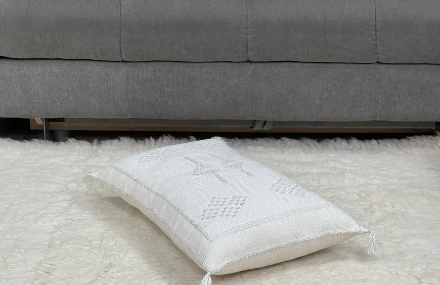 Elevate Your Space with Whiteout Wonder Pillow – 13x21in Handcrafted Luxury