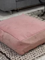 Light Pink Retreat - kilim pouf