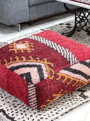 7 Ways Berber Red Kilim Pouf Enhances Your Home