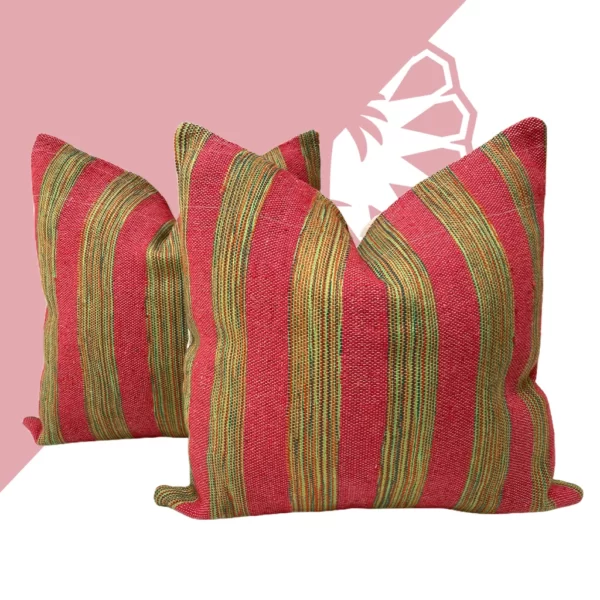 Crimson Sun Pillow: A Warm and Vibrant Decorative Accent for Your Home