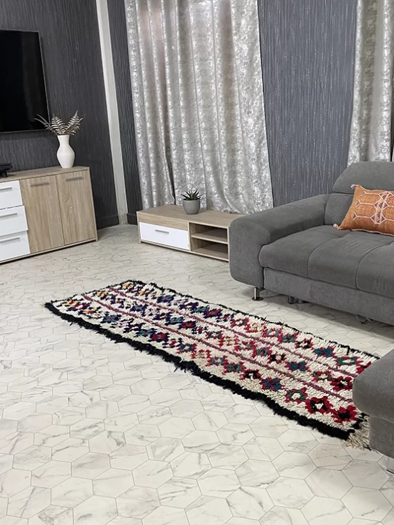 Tighza Tranquility - 2x7ft- Boujaad Rug