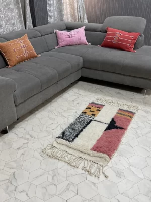Whimsical Connections II - 2x3ft- Beni Ourain Rug