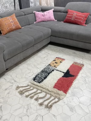 Whimsical Connections - 2x3ft- Beni Ourain Rug