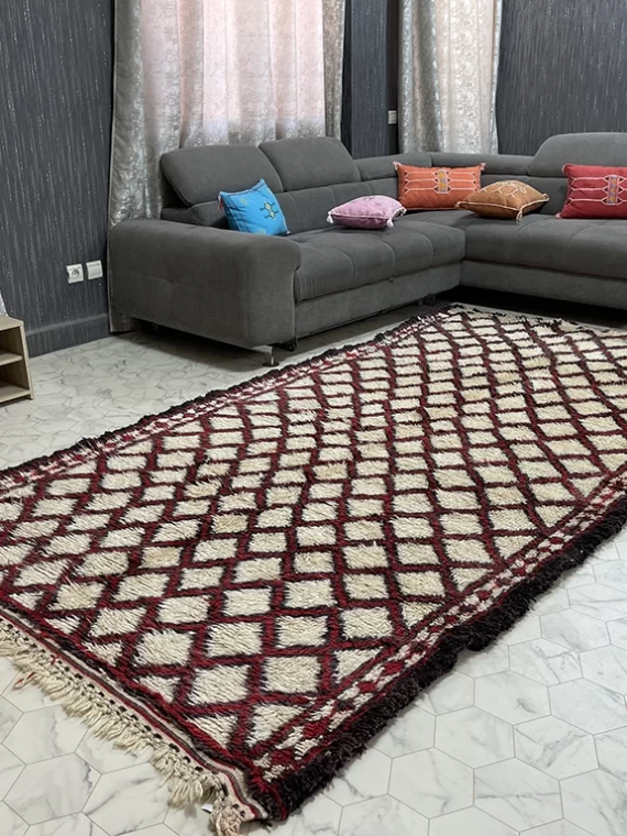Majestic Ruby - 5x10ft- Beni Ourain Rug