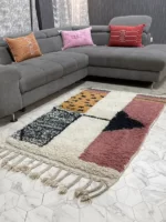 Whimsical Connections III - 3x5ft- Beni Ourain Rug