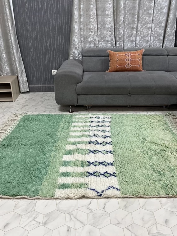Moroccan Serenity Oasis - 5x6ft- Beni Ourain Rug