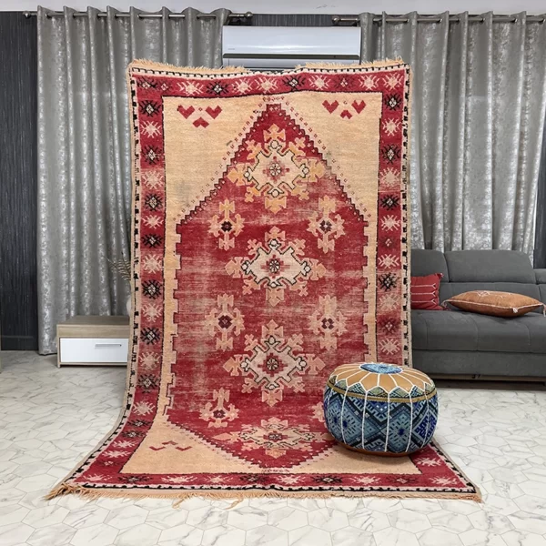 Burgundy Sands moroccan rug