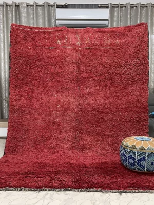 Luxurious Crimson - 7x9ft - Boujaad Rug