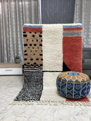 Whimsical Connections - 4x6ft- Beni Ourain Rug